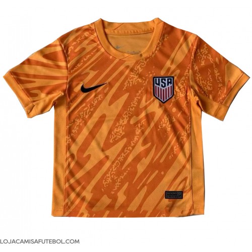 Camisa de Futebol Estados Unidos Goleiro Equipamento Secundário Copa America 2024 Manga Curta